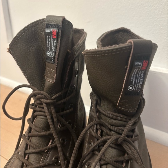 Converse Brown Lugged Leather Waterproof High top Sneaker Boots - Picture 7 of 7